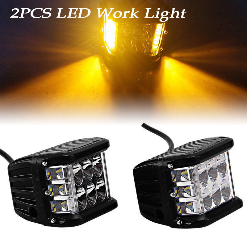 Combo Fog Light Side Shooter Pods Work Cube