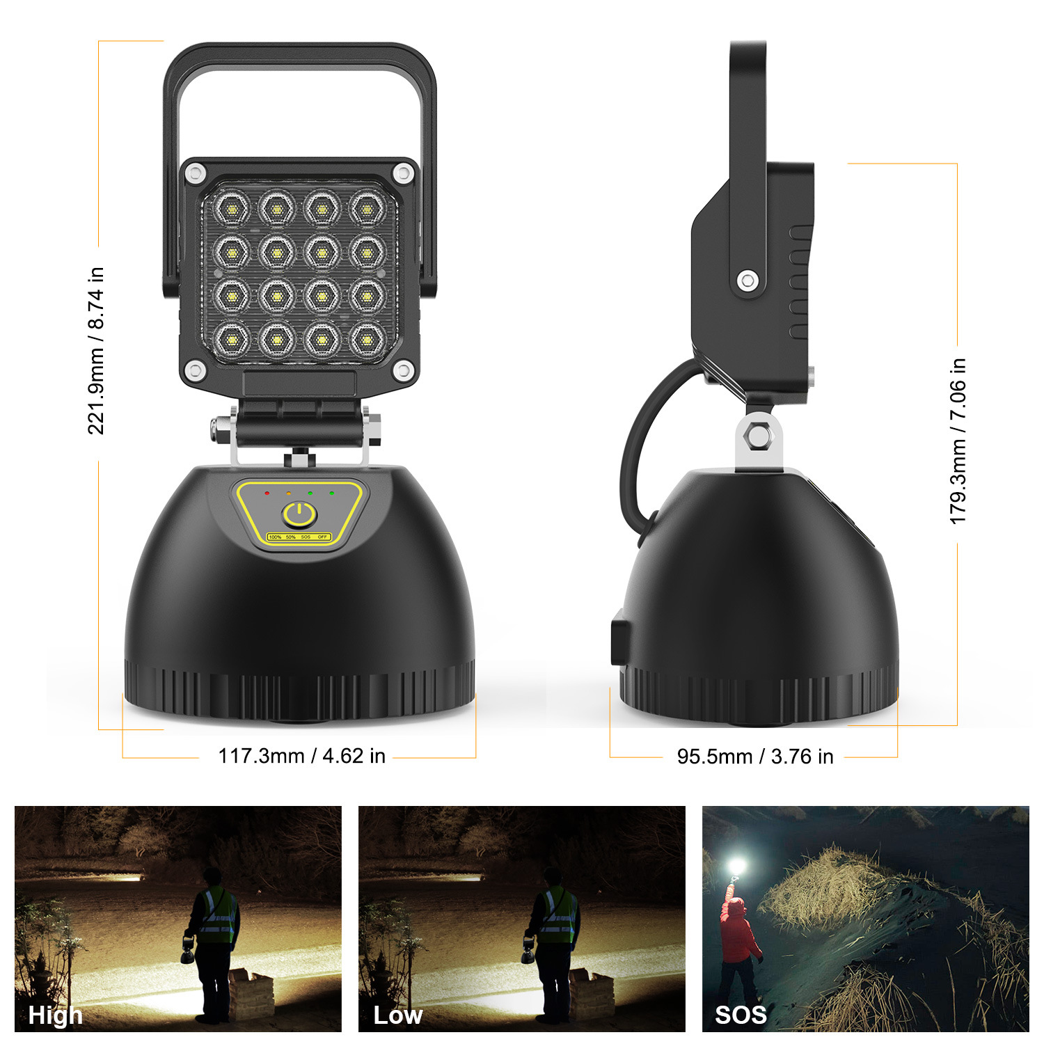 Portable 16W 8,800mAh light